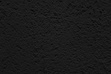 Soyut siyah arkaplan. Siyah sıva dokusu. Koyu sert yüzey.