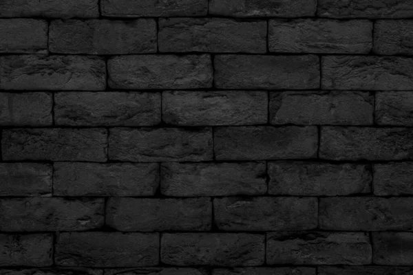 Abstrakter Schwarzer Hintergrund Die Textur Schwarzer Ziegel Dunkle Raue Wandoberfläche — Stockfoto