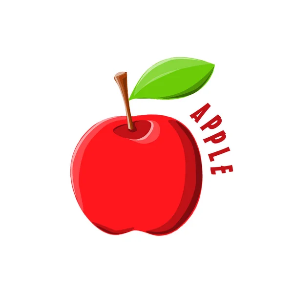 Logotipo ícone design fazenda da Apple — Vetor de Stock