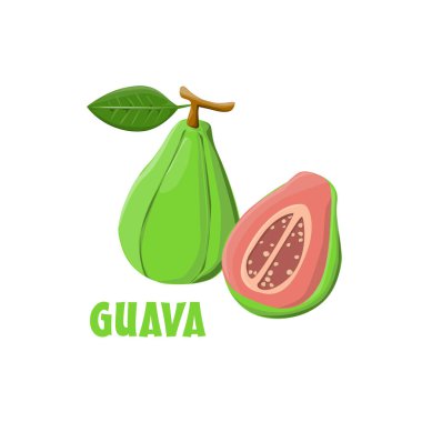 Logo Guava vektör çiftlik tasarımı