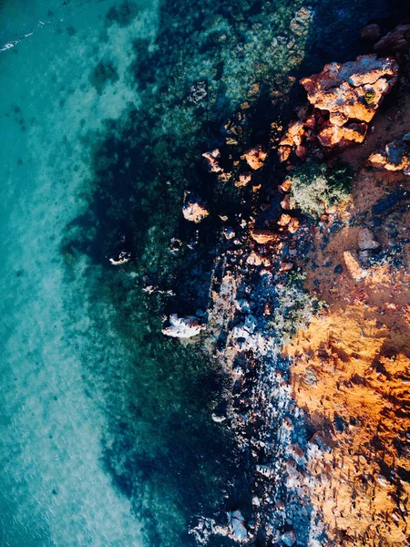Antenni Näkymä Maan Tekstuurit Valtameri Länsi Australia Francois Peronin Kansallispuisto — kuvapankkivalokuva