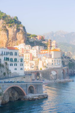 Atrani, Amalfi Sahili, Campania, İtalya.