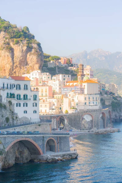 Atrani, Costa Amalfitana, Campania, Itália . — Fotografia de Stock