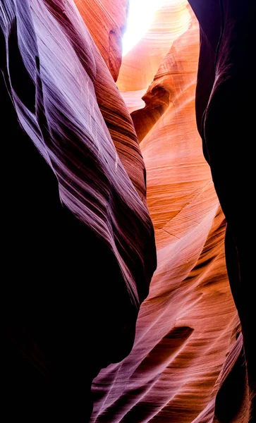 Lights Shadows Upper Antelope Slot Canyon Arizona Usa — Stock Photo, Image