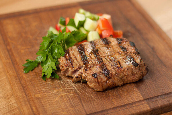 Steak with vegetables