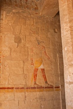 Kraliçe Hatshepsut Tapınak, tapınak üzerinde çizimler