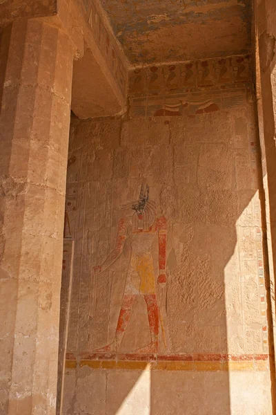 Tempel Van Koningin Hatshepsut Tekeningen Tempel — Stockfoto