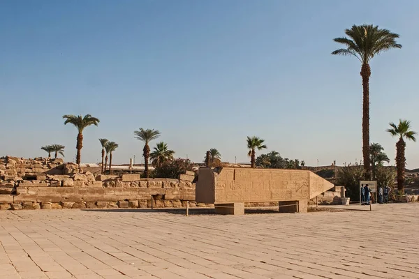 Świątyni Karnak Ruiny Świątyni — Zdjęcie stockowe