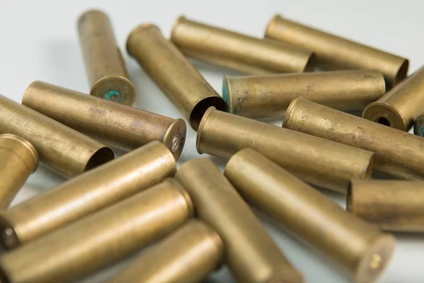 Hunting Cartridges Cartridges White Background Hunting Ammunition — Stock Photo, Image