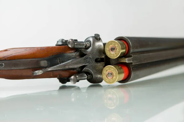 Shotgun Hunting Cartridges Hunting Ammunition Preparation Hunting — Stock Photo, Image
