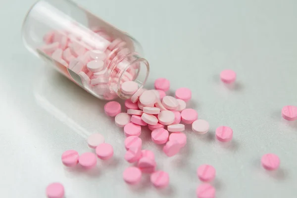 Prášky Pestrobarevným Tablety — Stock fotografie