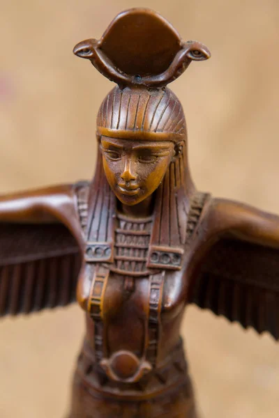 Candelabro Egipcio Alabastro Figurita Egipcia — Foto de Stock