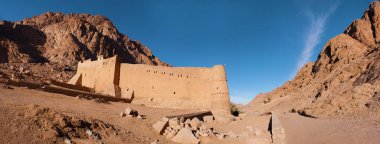 St. Catherine, Mount Musa, Sinai, Mısır Manastırı Panoraması