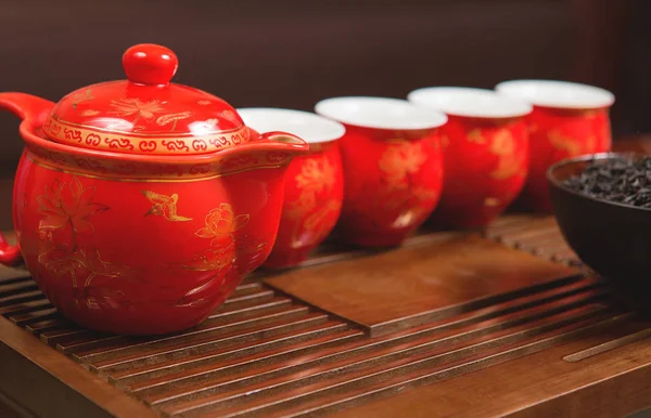 Китайська Чайна Церемонія Puer Чай Заварний Асортименті — стокове фото