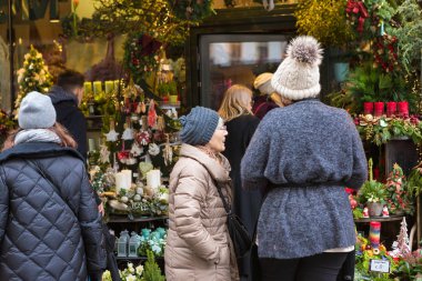 Kış zamanı Noel pazarı