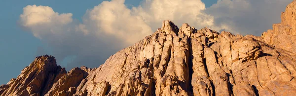 Atemberaubender Sonnenaufgang Sinai Mount Moses Mit Einem Beduinen Schöne Aussicht — Stockfoto