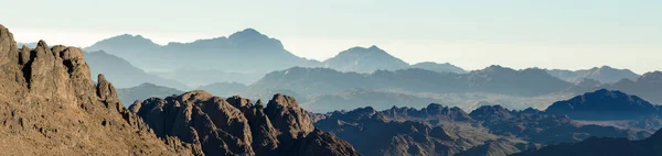 Дивовижне Сходом Сонця Горі Синай Гора Мойсея Бедуїнів Гарний Вид — стокове фото