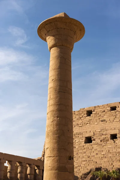 Ruínas Antigas Templo Karnak Luxor Tebas Egito Maior Complexo Templos — Fotografia de Stock