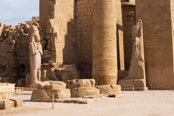 Karnak Tapınağı Luxor Daki Nil Vadisi Nde Antik Mısır Heykel — Stok fotoğraf