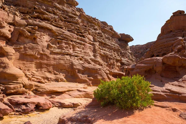 Coloured Canyon Est Une Formation Rocheuse Dans Péninsule Sinaï Sud — Photo