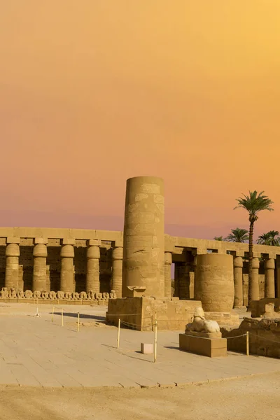 Antike Ruinen Des Karnak Tempels Luxor Theben Ägypten Die Größte — Stockfoto