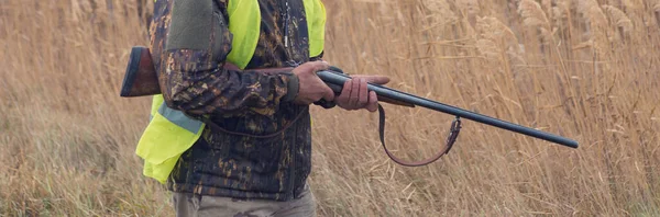 Chasseurs Avec Drathaar Allemand Épagneul Chasse Pigeon Avec Des Chiens — Photo