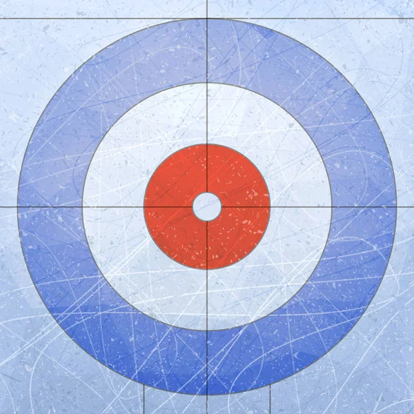 Curling House. Du sport. Textures glace bleue. Patinoire. Illustration vectorielle arrière plan . — Image vectorielle