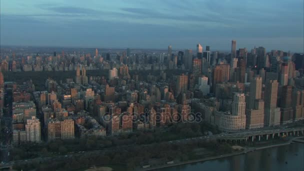 Nyc tiro aéreo de gran altura — Vídeo de stock