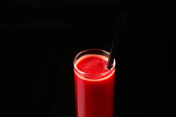 Detox Drink Auf Schwarzem Hintergrund — Stockfoto