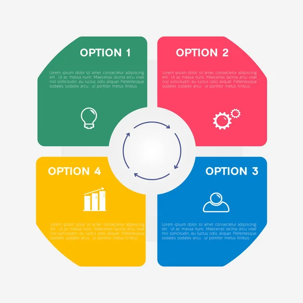 Modèle infographique d'entreprise . — Image vectorielle