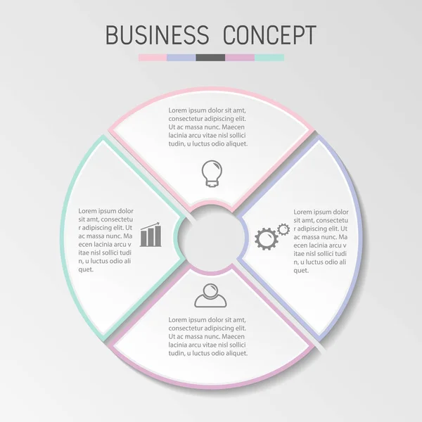 Πρότυπο επιχειρηματικού infographic. — Διανυσματικό Αρχείο