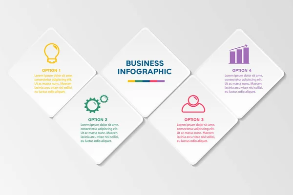 Modèle infographique d'entreprise . — Image vectorielle