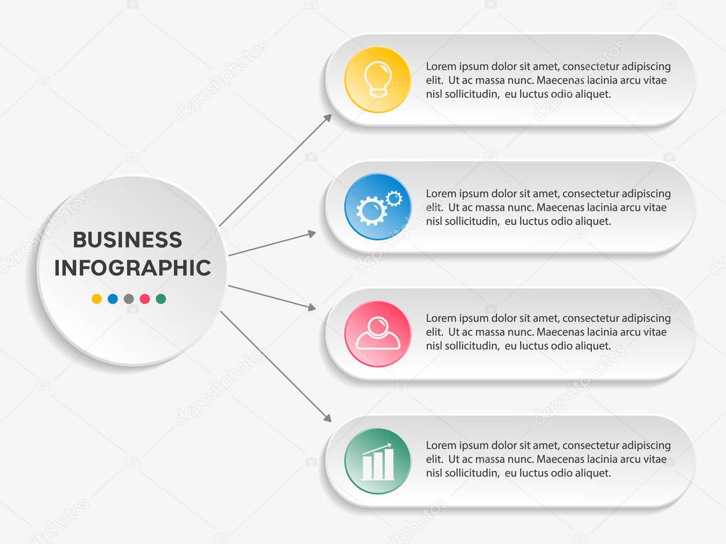 Business infographic template.