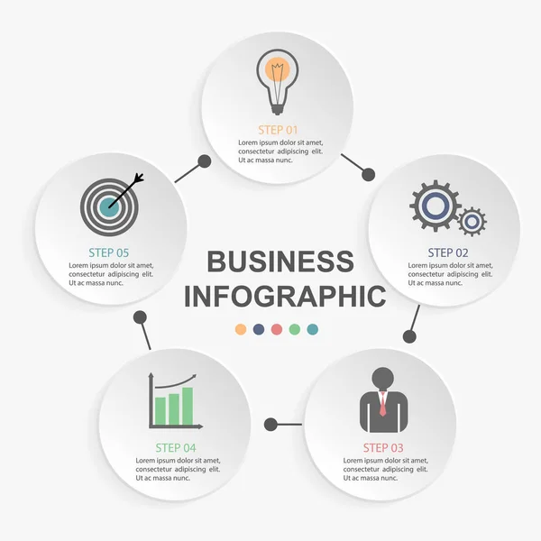 Business infographic template. — Stock Vector