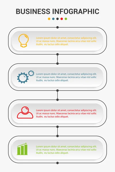 Modèle infographique d'entreprise . — Image vectorielle