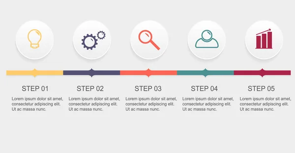 Modèle infographique d'entreprise . — Image vectorielle