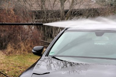 Sonbahar, kış ve bahar yıkama araba