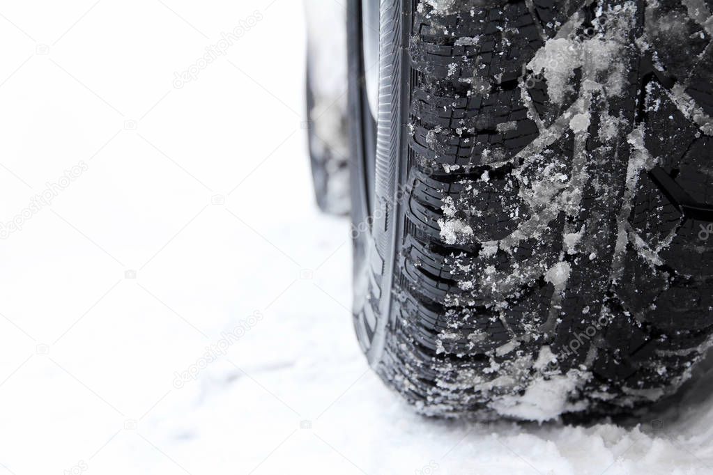 Good winter tyres are important for snow and slippery snow in road traffic