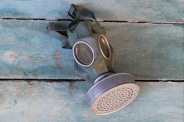 Topeng Gas Tua Dari Perang Dunia Old Pelindung Masker Terhadap — Stok Foto