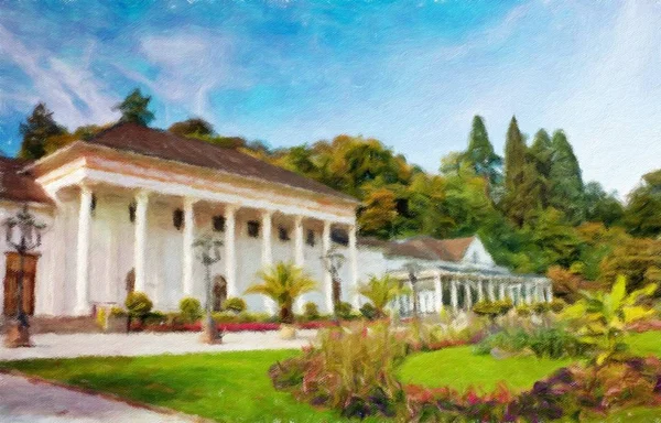 Casino Baden-Baden. Europa, Germania. Effetto pittura ad olio . — Foto Stock