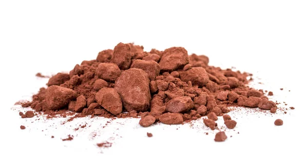 Cocoa powder isolated on white background — Stock Photo, Image