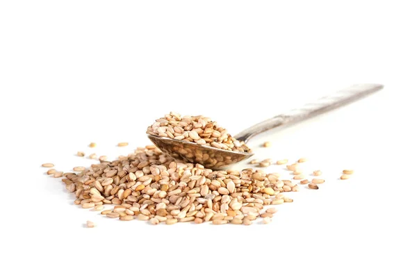 Sesame seeds isolated on white background — Stock Photo, Image