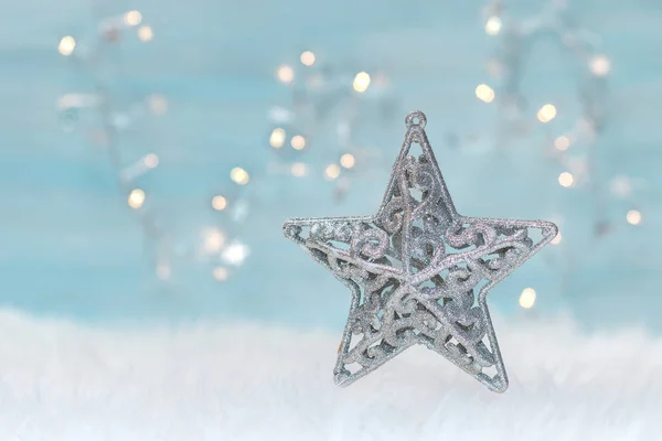 Holiday bakgrund med julstjärna. — Stockfoto