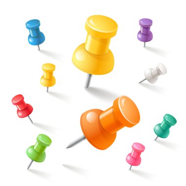 İğne Icons set it. Vektör çizimler.