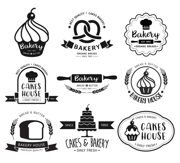 Logo de boulangerie Illustration vectorielle . — Image vectorielle