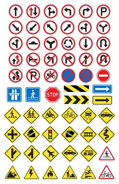 Borden set van pictogrammen. Vectorillustratie. — Stockvector