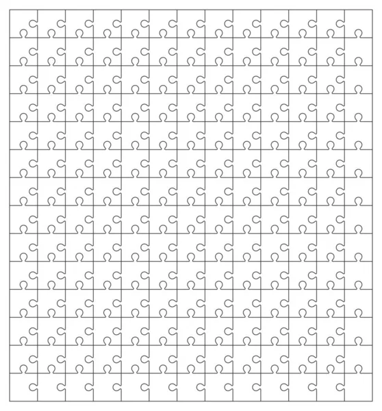 Jigsaw puzzle sjabloon — Stockvector