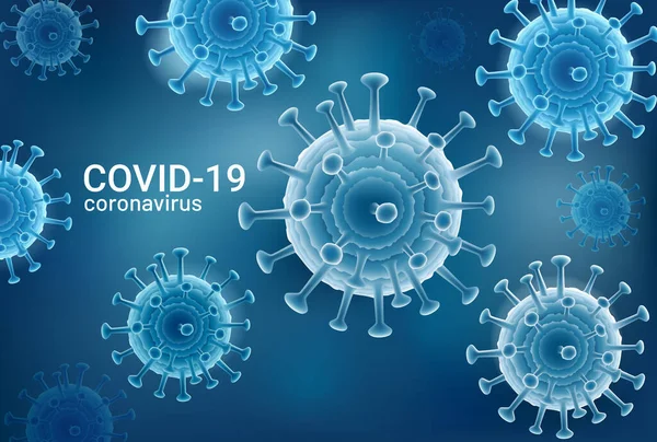 Coronavirus 2019 Ncov Covid Vector Illustrations Background — Stock Vector