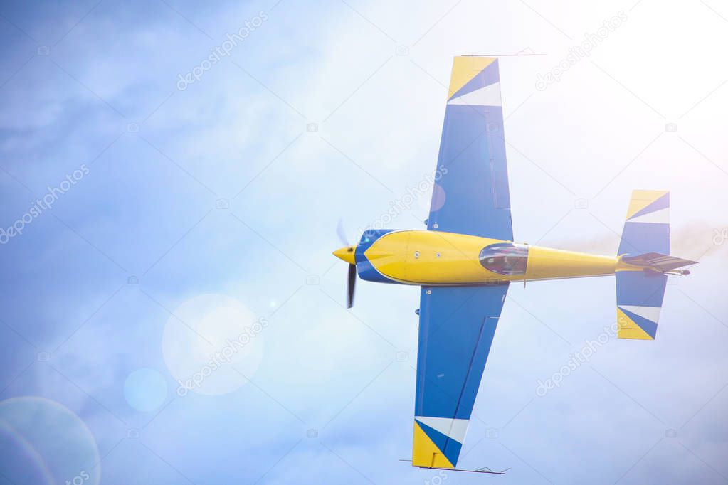 Sport plane in the sky.