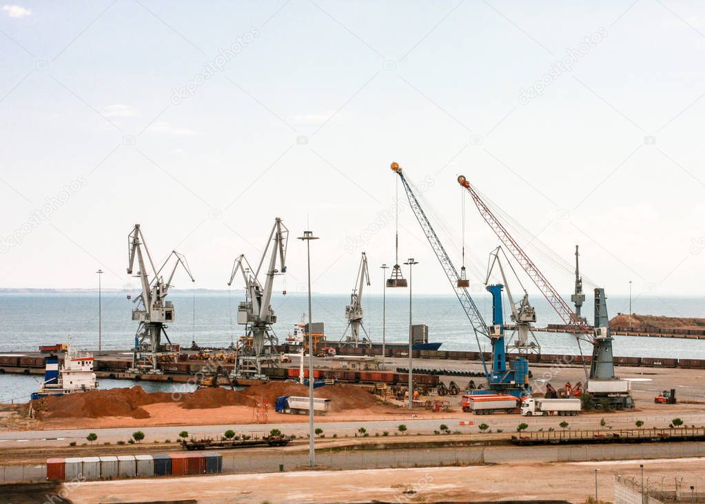 old cargo  port of Thessaloniki, Greece